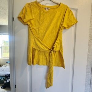 Blu Pepper Yellow Women's Top Size S Euc